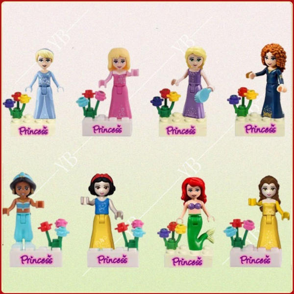 Đồ chơi mô hình cô gái xây dựng khối LEGO minifigures