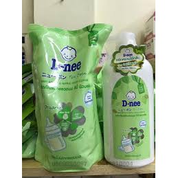 Nước Rửa Bình Dnee Dạng Chai 620ml và Túi 600ml Hàng Thái Lan