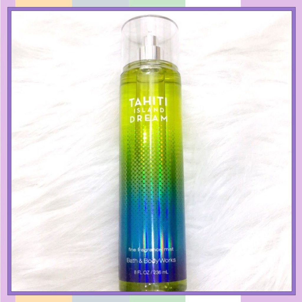 [𝗕𝗜𝗚𝗦𝗔𝗟𝗘] Tahiti Island Dream - Xịt Thơm Mịn Da Lưu Hương Toàn Thân Bath & Body Works - Mẫu Thử 30ml/50ml