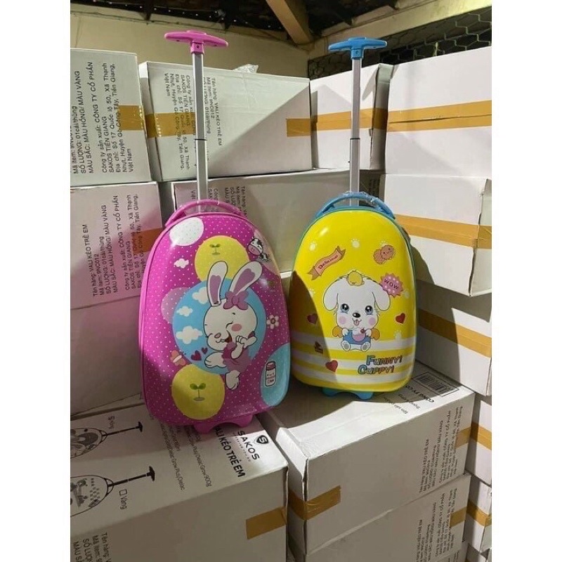 Vali kéo cho bé, vali du lịch cho bé size lớn 43x30x22cm