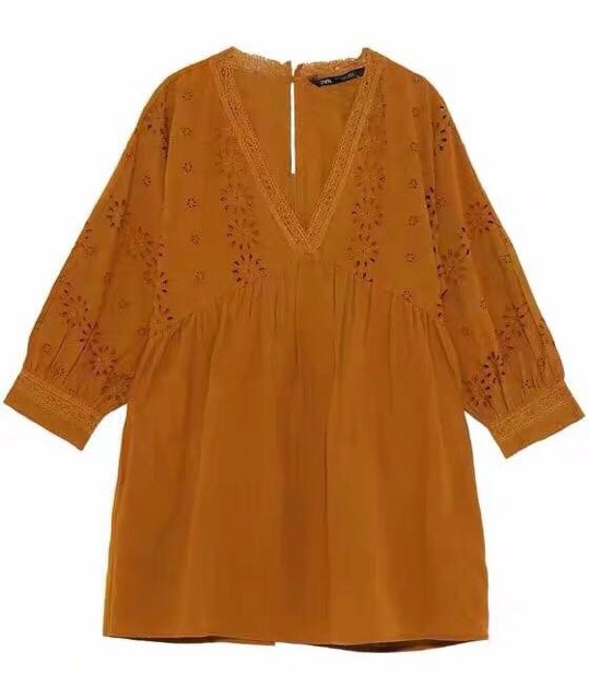 VÁY BABYDOLL DẬP HOA ZARA TQXK