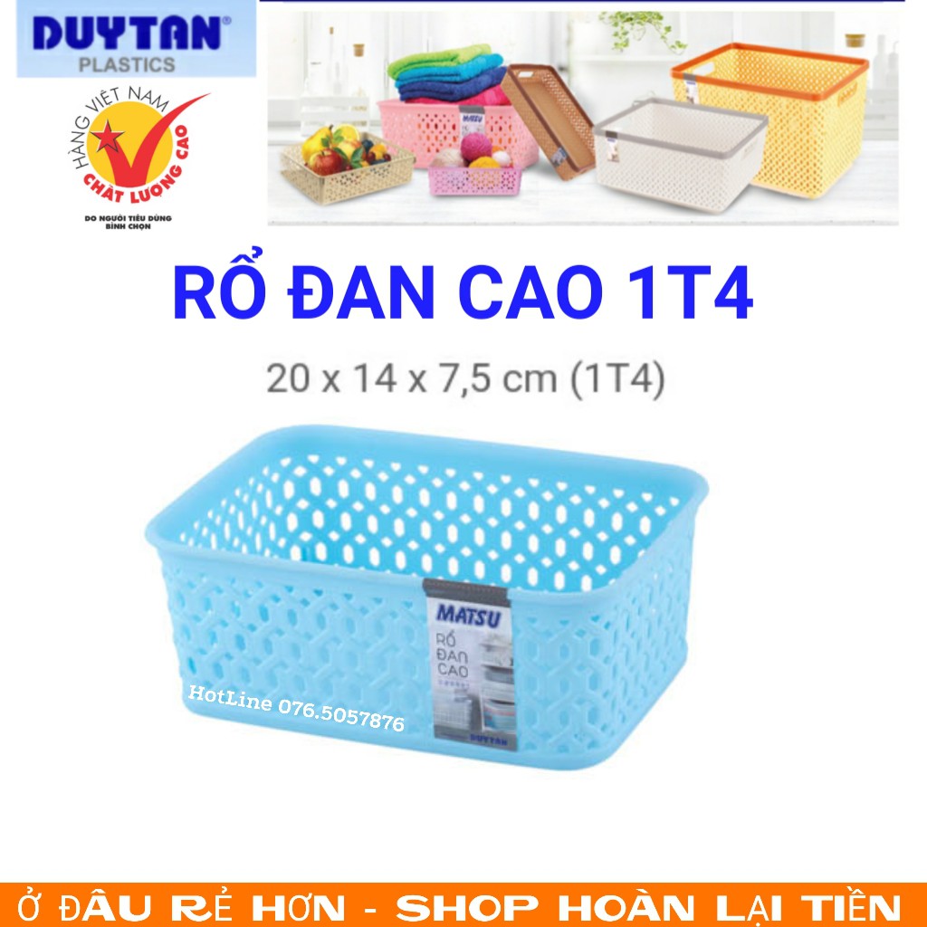 Rổ đan cao nhựa Duy Tân Matsu 1T4 - No.1101