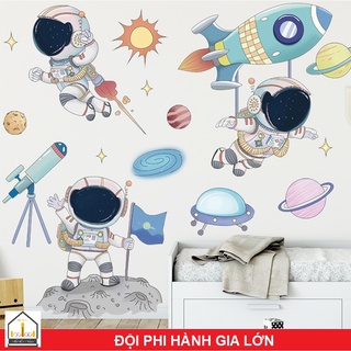 Decal dán tường Đội 3 Phi Hành Gia
