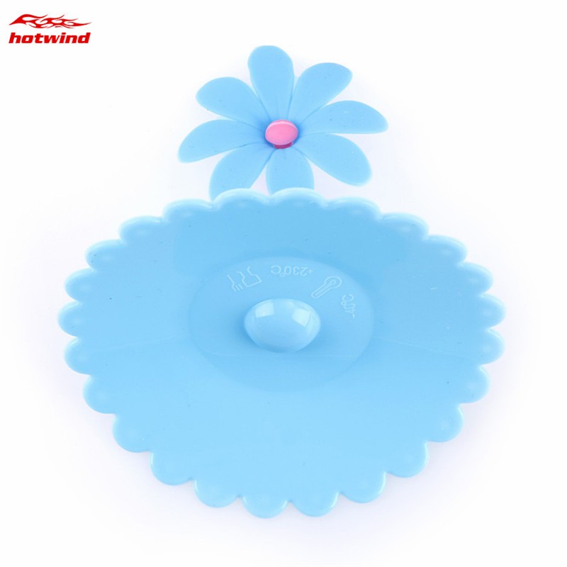 Nắp Đậy Ly Chống Bụi 10.5cm Bằng Silicon Hình Hoa Hướng Dương