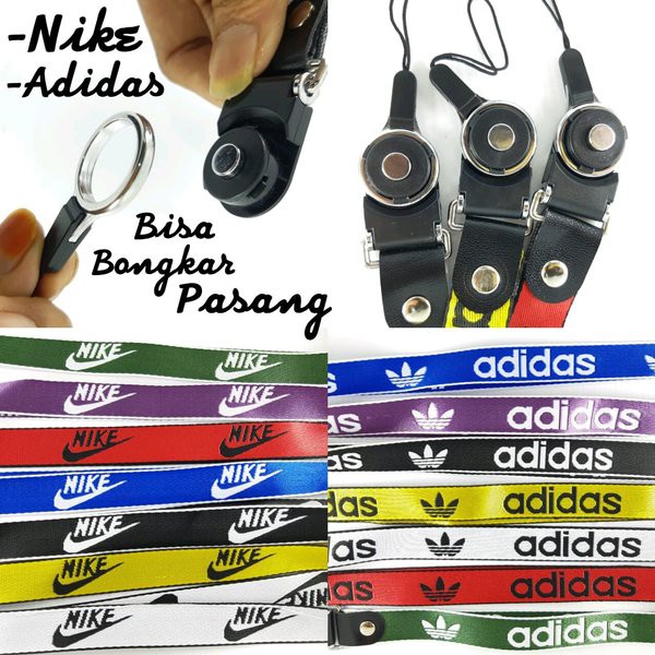 Mobile Dây Đeo Điện Thoại In Logo Adidas Chanel Supreme Nike