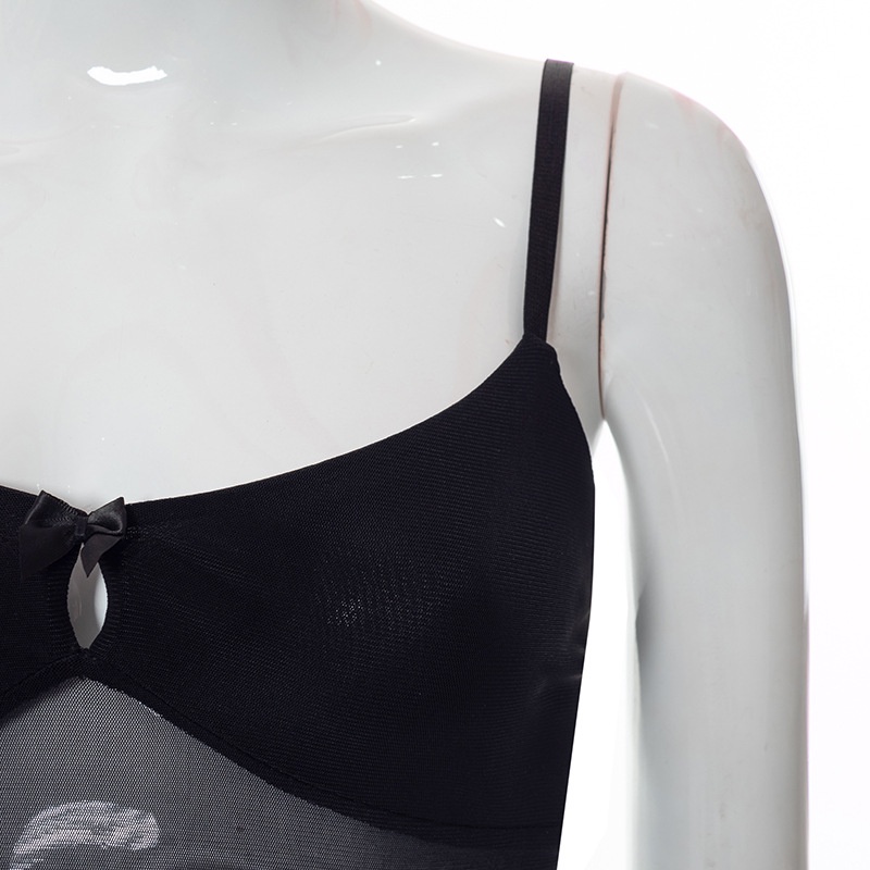 Áo Tank Top Trễ Vai Phối Ren Phong Cách Quyến Rũ