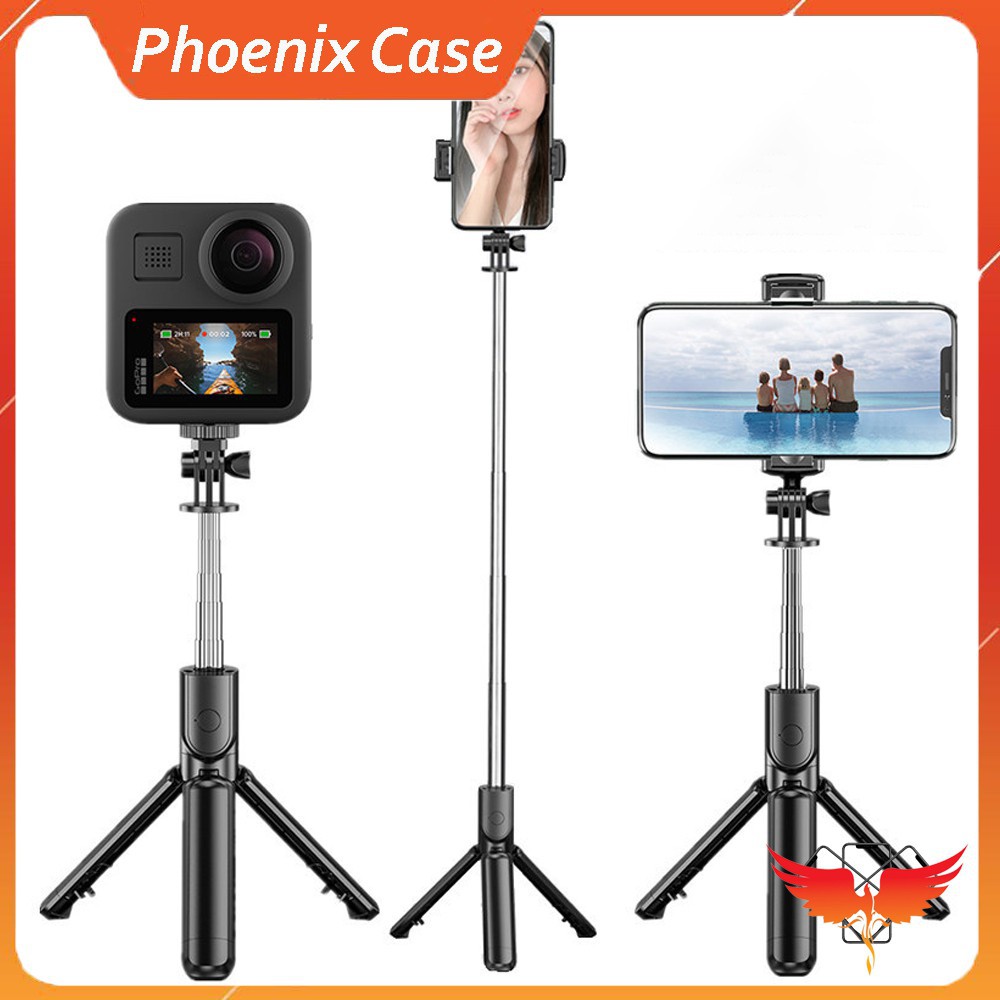 ✠Gậy selfie stick Integrated Tripod S03 bluetooth - Gậy tự sướng,chụp hình, quay phim, live