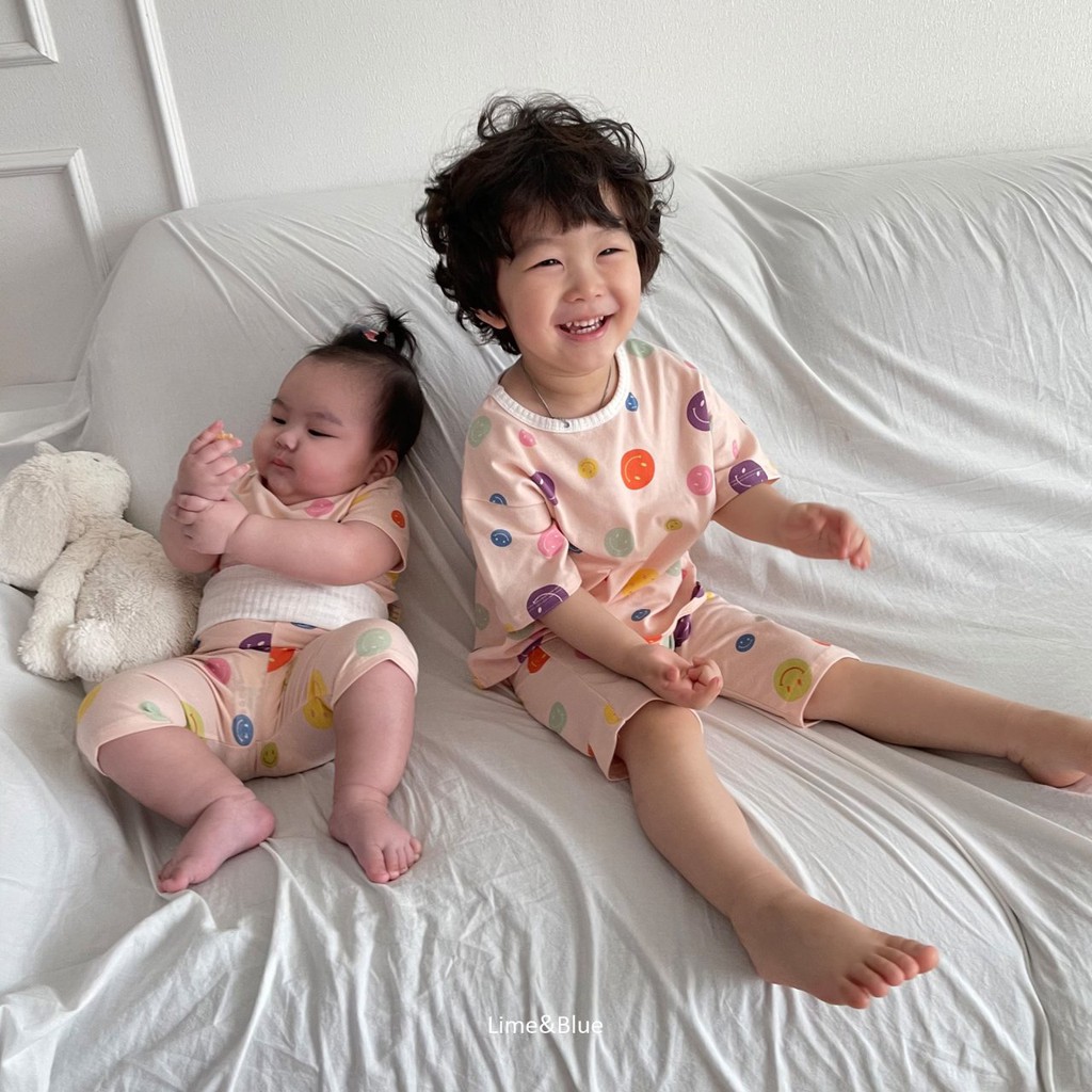 Lime&Blue Bộ đồ Smile