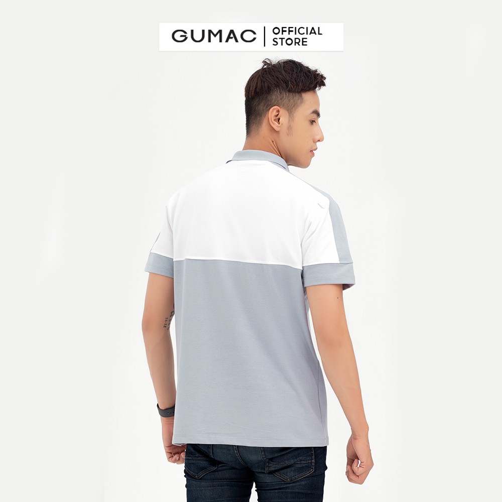 [Mã WABRGD12 giảm 10% đơn 250K] Áo thun nam polo phối màu GUMAC ATNB5112 | BigBuy360 - bigbuy360.vn