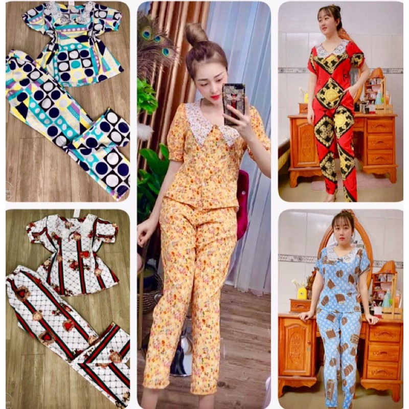 Đồ bộ tiểu thư cổ ren siêu cute