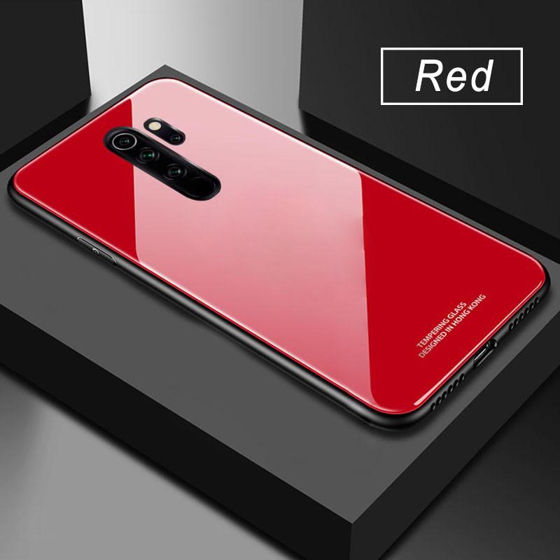 Ốp điện thoại lưng kính cứng chống trầy cho Xiaomi Redmi Note 8 8 Pro