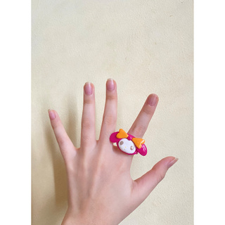 Nhẫn đất sét handmade - clay ring - My Melody Sanrio