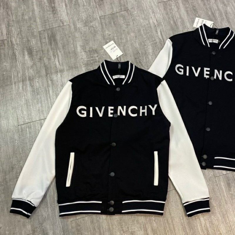Áo Khoác Bomber Gi Ven cúc bấm nam nữJacket Unisex Chất nỉ vs gió Form &lt;55kgÁo Bóng Chày Phong cách Thể thao