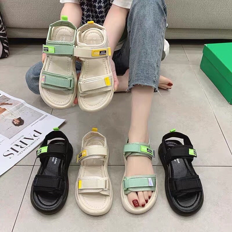 Sandal quai hậu học sinh ulzzang hai quai dán siêu xinh