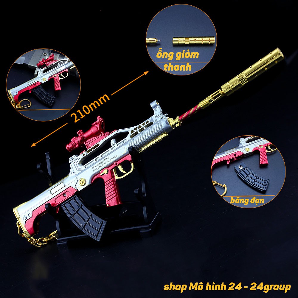 [RẺ VÔ ĐỊCH] Mô hình Súng pubg QBZ-95 các loại THÉP NGUYÊN KHỐI Súng thính awm ốp mũ 3 chảo pubg móc khóa pubg freefire