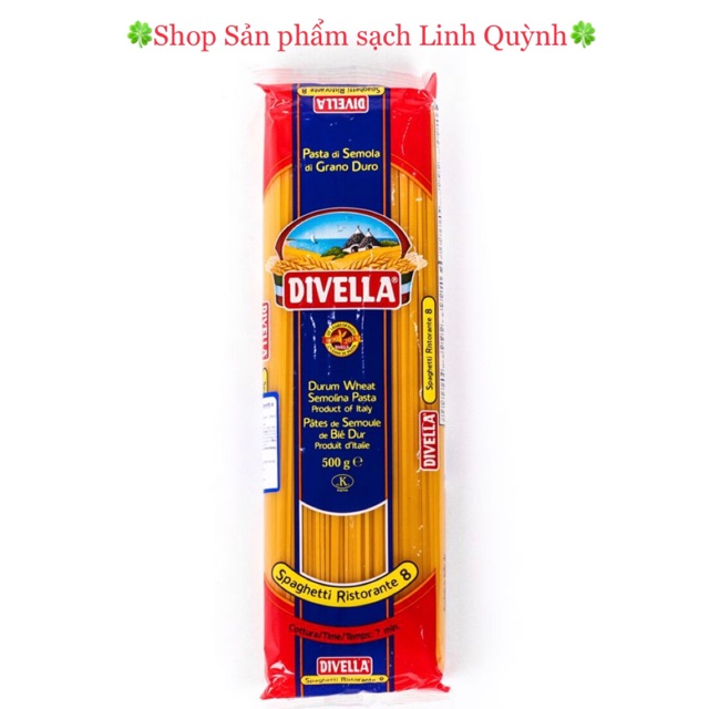 Mỳ Ý Divella 500gr - Sợi mỳ cứng, chuẩn ngon - Nhập khẩu Italia