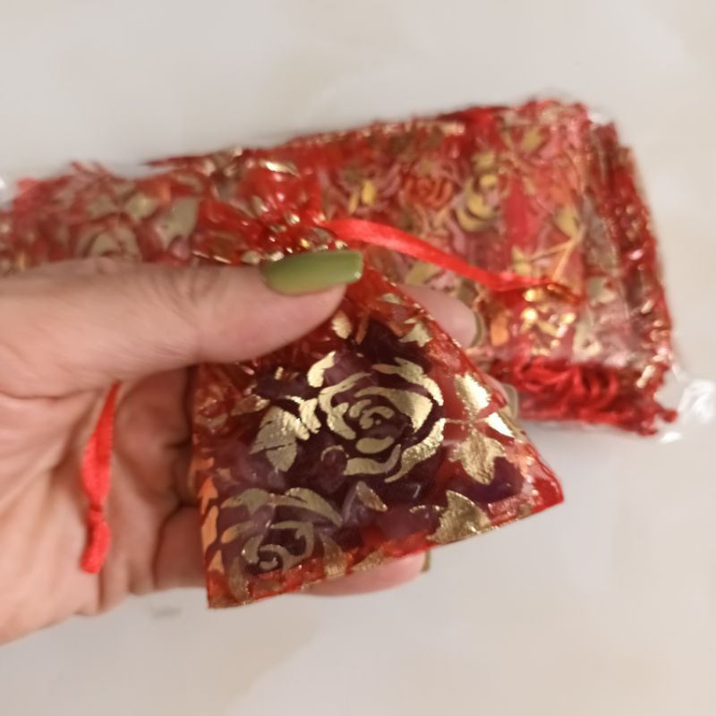 Bán sỉ bịch túi voan cao cấp size 6x8cm đựng nữ trang tiện dụng