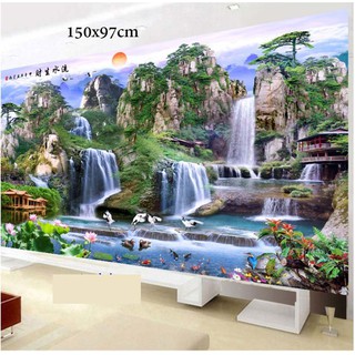 Tranh thêu phong cảnh j0741 150x97cm