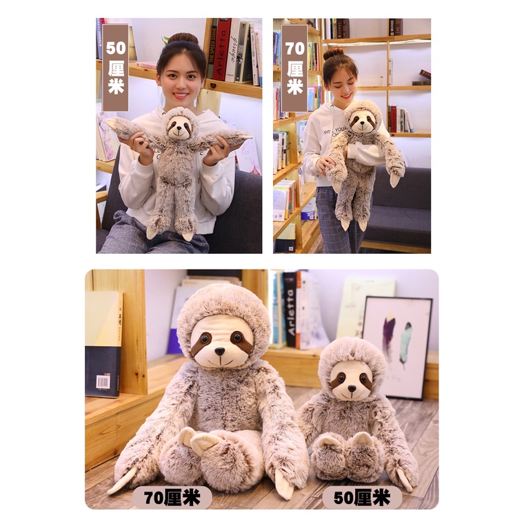 ⚡⚡ Thú Nhồi Bông Hình Con Lười Lười Mềm Mại Dễ Thương Cho Bé 0512