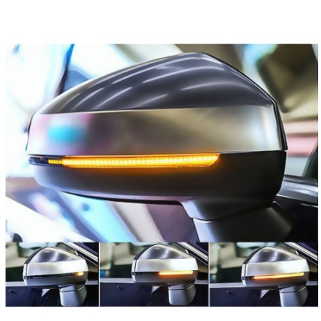 Cặp đèn LED 12V dán xi nhan gương kính chiếu hậu xe hơi ô tô thiết kế chống nước cho Toyota Vios Innova Hyundai Accent