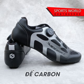 Giày can xe đạp dòng Road, đế full carbon, 1 khóa vặn SD-015 SIDE BIKE