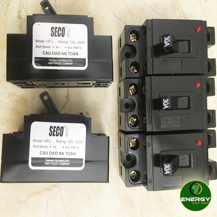 Át Cóc - Aptomat  Coc - CB Cóc SECO Giá Rẻ Chính Hãng 20A~30A~40A Mới - Thiết Bị Điện ENERGY