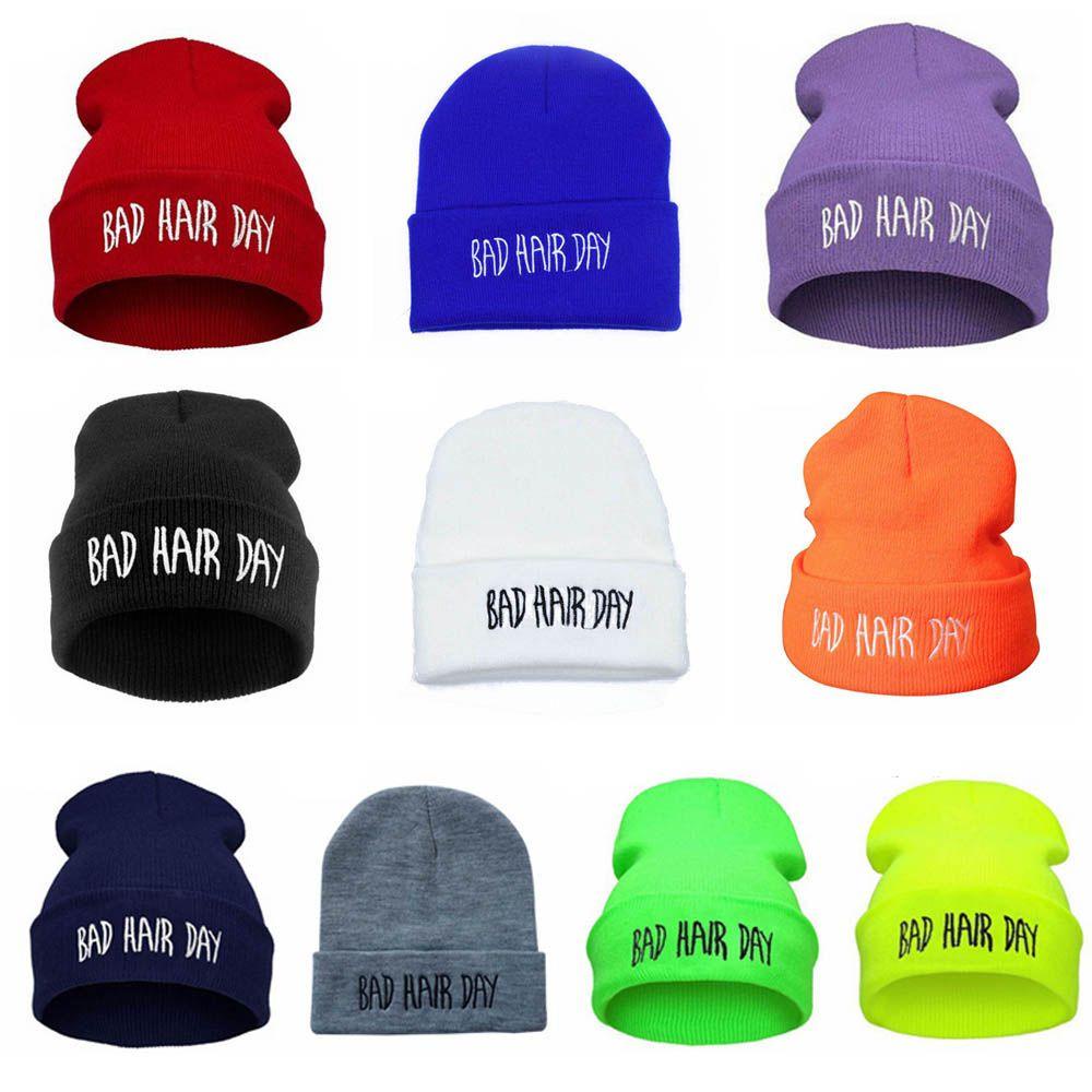 1 Mũ Len Beanie Mềm Mại Thêu Chữ Thời Trang Thu Đông