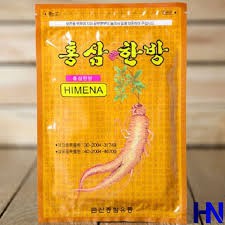 Combo 5 gói cao dán nóng sâm màu vàng Hàn Quốc