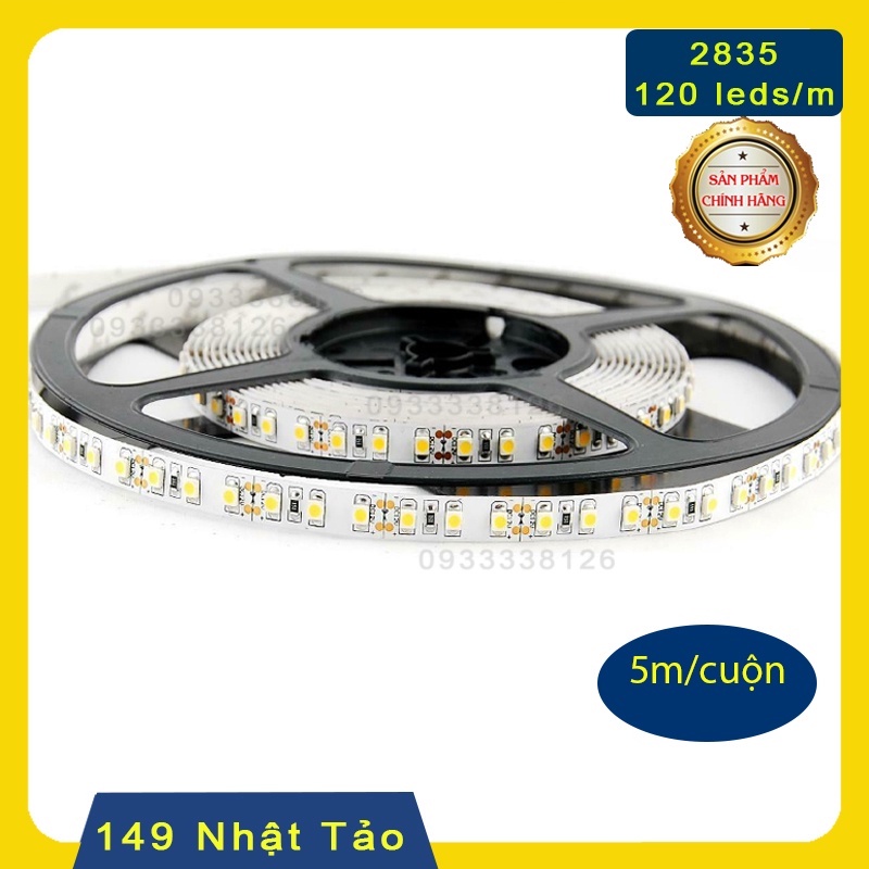 Led Dây Dán 12v 2835 cuộn 5m 120 Leds/m chất lượng cao siêu sáng siêu bền chuyên dùng cho Thanh Nhôm Định Hình Led
