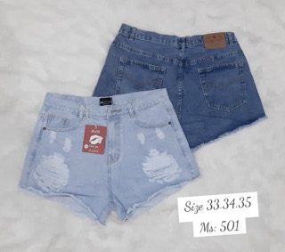 QUẦN SHORTS JEANS NỮ RÁCH