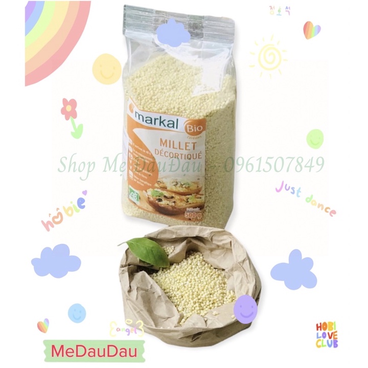 HẠT KÊ HỮU CƠ MẢKAL - NGUYÊN GÓI 500gram - TÁCH LẺ 100gram