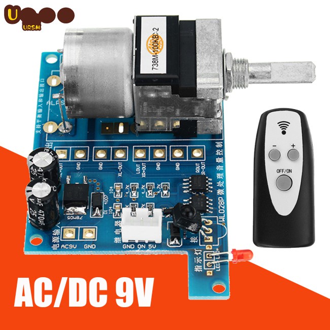 HOT AC/DC 9V Infrared Remote Controller Volume Control Board ALPS Pre Potentiometer