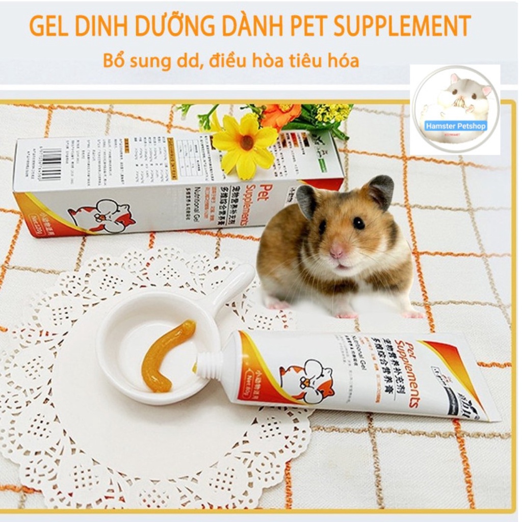 Gel dinh dưỡng Pet Supplements cho hamster Guinea Pig (bọ ú chuột lang) thỏ sóc chinchilla