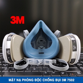 [Trọn Bộ] Mặt Nạ Phòng Độc Chống Bụi 3M 7502 (Sử Dụng Phin Lọc 6001 - Hàn Quốc)