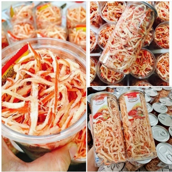 Khô mực xé hấp nước dừa 250g