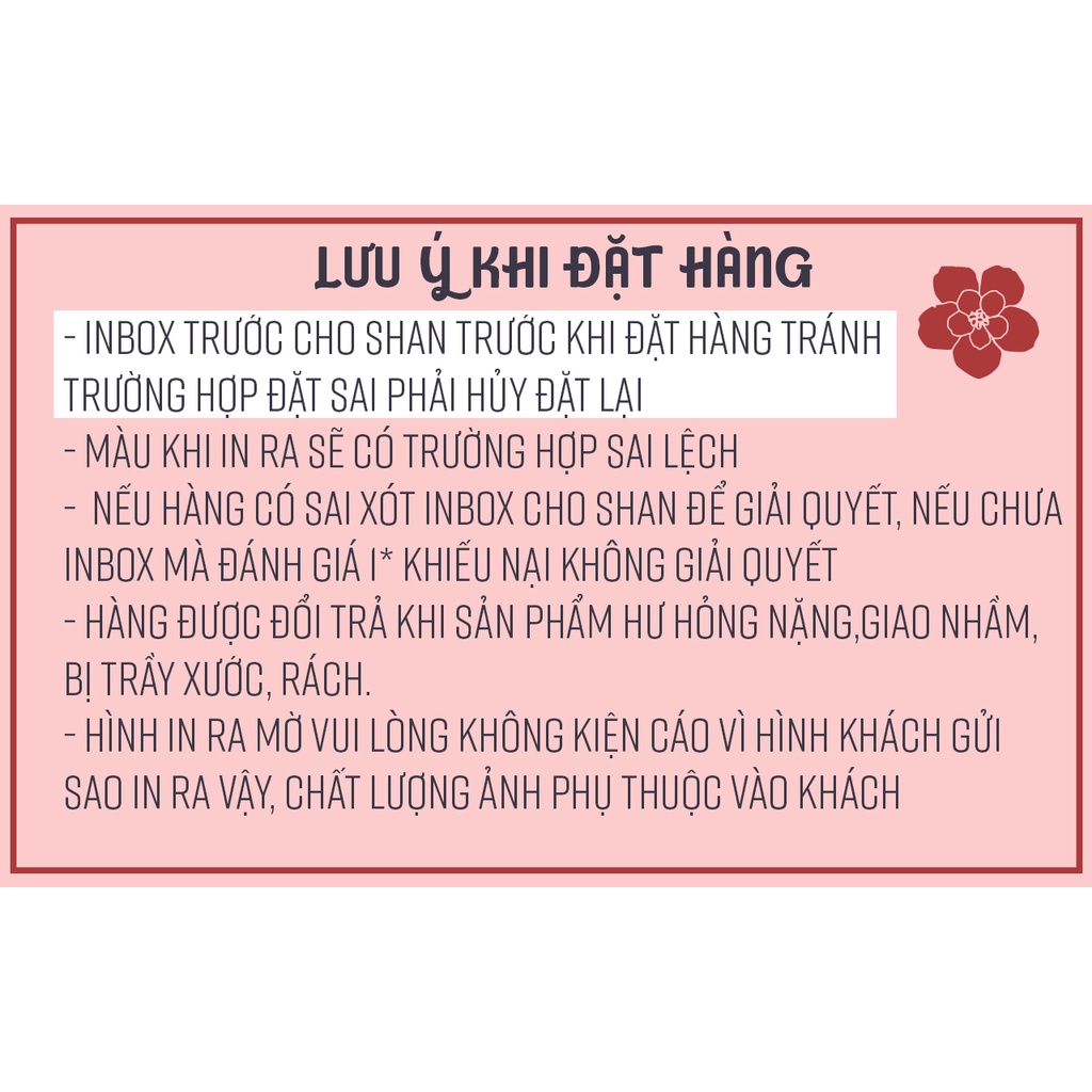 Set 40 card bo góc in theo yêu cầu