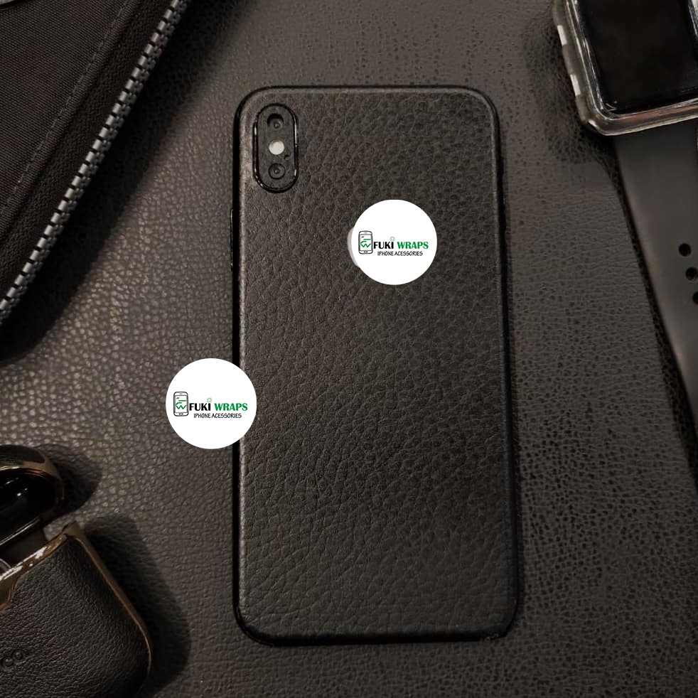 Tấm Dán Skin Vân da Black Leather 5 6 7 8 6plus 7plus 8plus X XS XR XSMAX 11 PRO MAX 12 PRO MAX