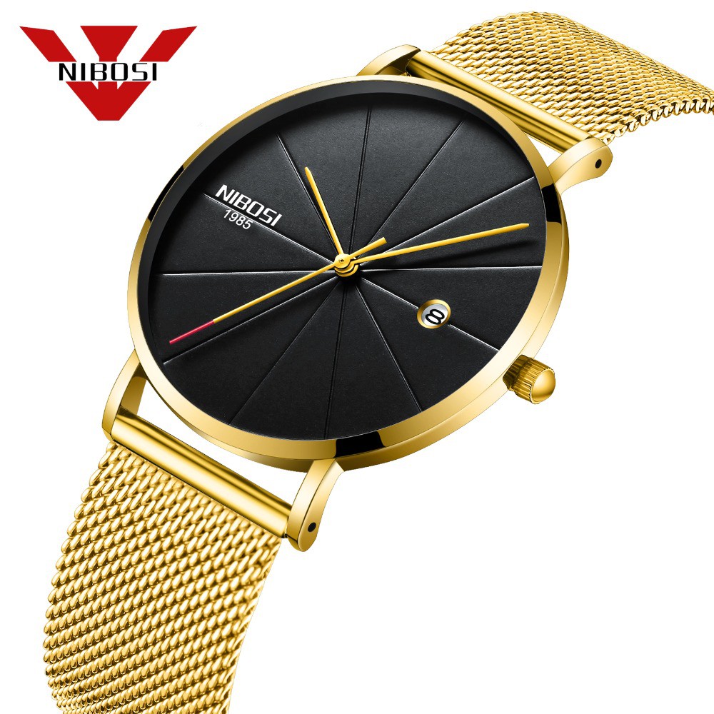 Đồng hồ nam NIBOSI NB2321 dây thép lụa siêu mỏng trẻ trung hiện đại | BigBuy360 - bigbuy360.vn