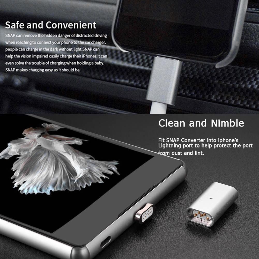 Micro USB Charging Cable Magnetic Adapter Data Charger Convert For Android