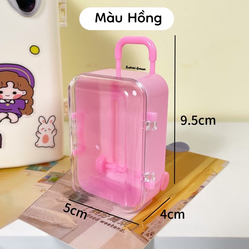 HỘP NHỰA VALI TRANG TRÍ 4 MÀU SIU XINH