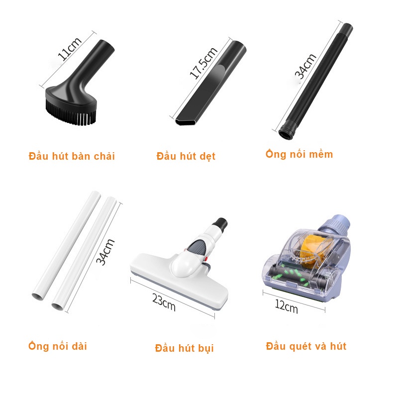 [TẶNG THẢM LAU CHÂN] Máy hút bụi cầm tay gia đình Rowanto không dây, sạc USB - Hàng chính hãng - Bảo hành 24 tháng