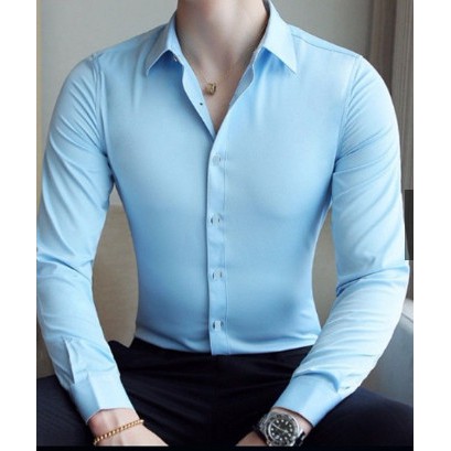 Áo sơ mi nam dài tay màu trắng vải không nhăn rất đẹp | BigBuy360 - bigbuy360.vn