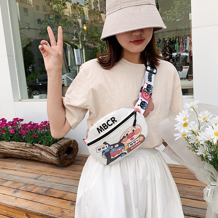 Túi Đeo Chéo Nữ Bao Tử Vải Canvas Phong Cách Hàn Quốc GN05-III