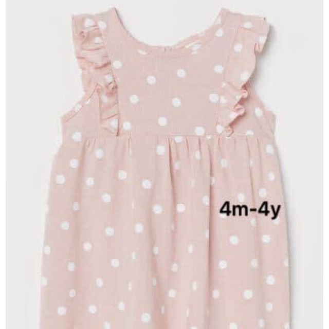 Váy H&M Auth chấm bi bé gái
