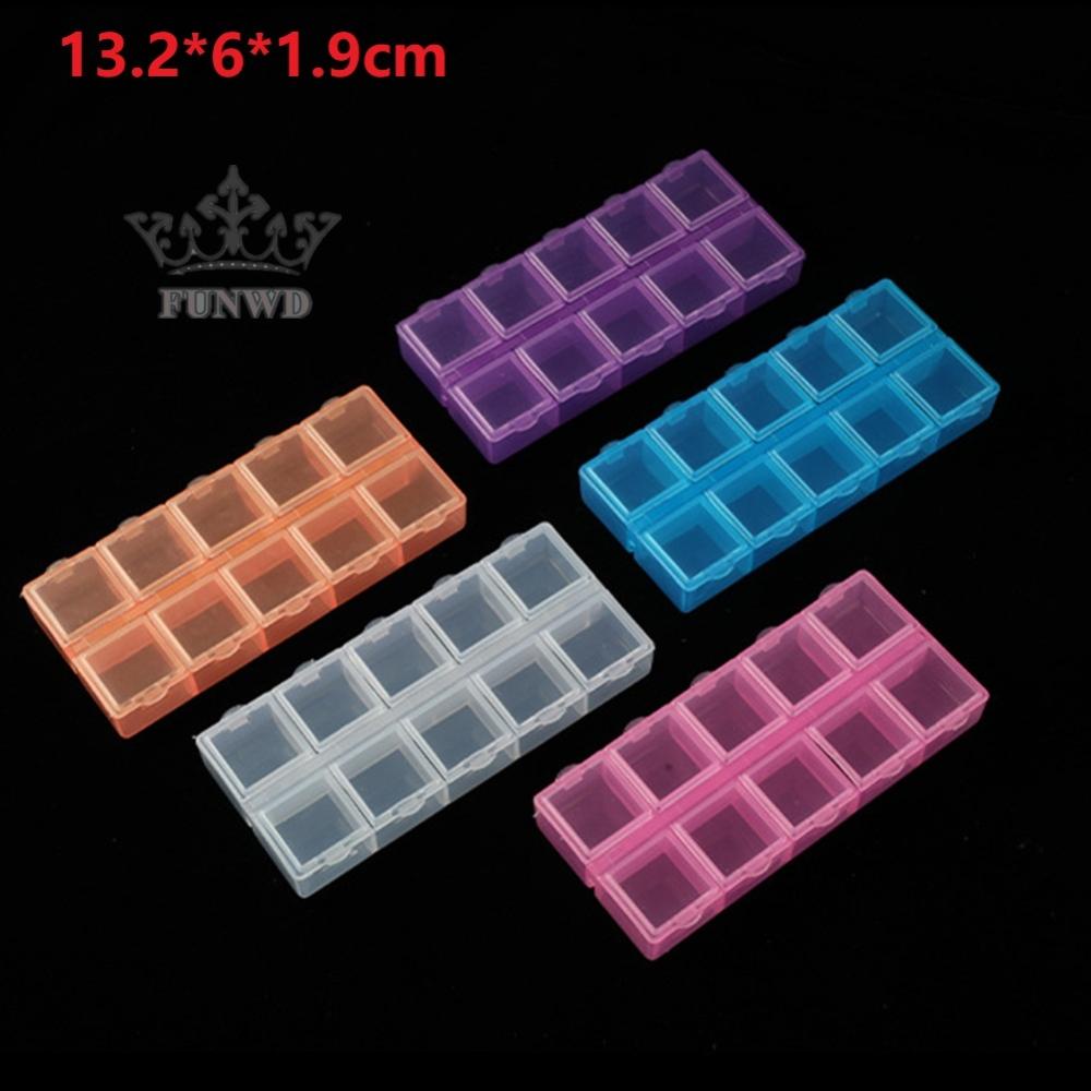 Hộp Nhựa 10 Ngăn Đựng Ốc Vít Giá Đỡ