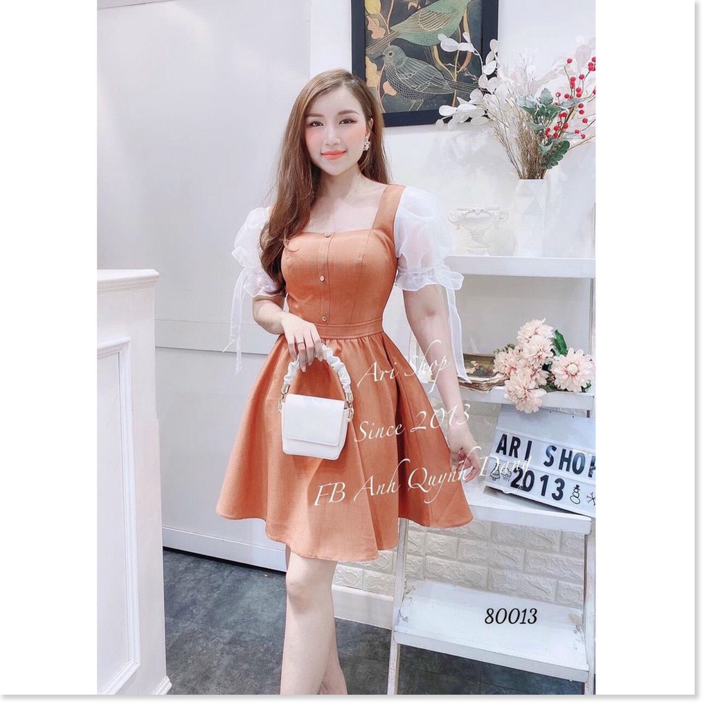 ĐẦM PHỐI VOAN,2 MÀU SINH DỘNG,HOẠ TIẾT TRƠN NHƯNG VÔ CÙNG SINH ĐỘNG THỜI TRANG KOKO MI