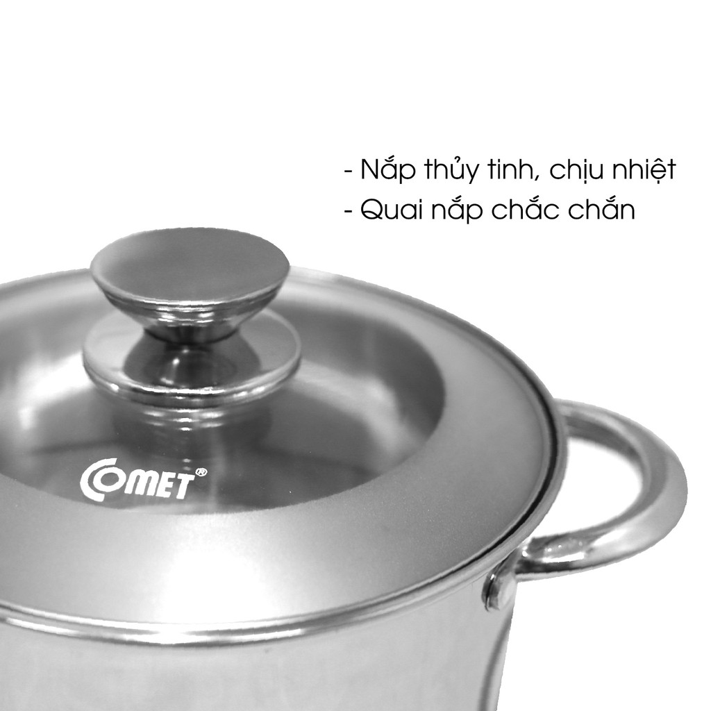 Bộ 03 nồi inox 5 đáy COMET - CH36-02