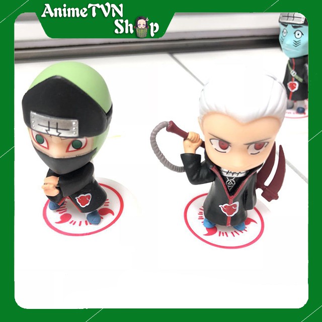 (Có lẻ) Set Combo 11 Mô hình Anime/Manga Naruto (Tổ chức Akatsuki) Phong cách chi bi Siêu xinh