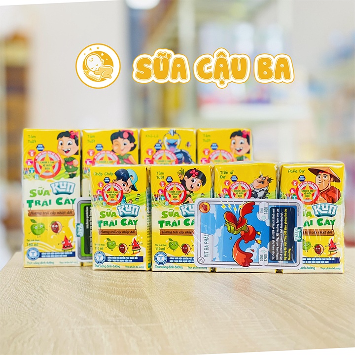 DATE MỚI  Lốc Sữa Trái Cây Kun Vị Nhiệt Đới