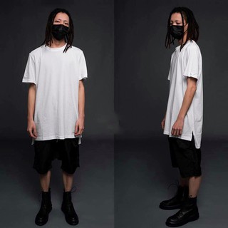 Áo thun tay lỡ xẻ tà - Long tee Oval